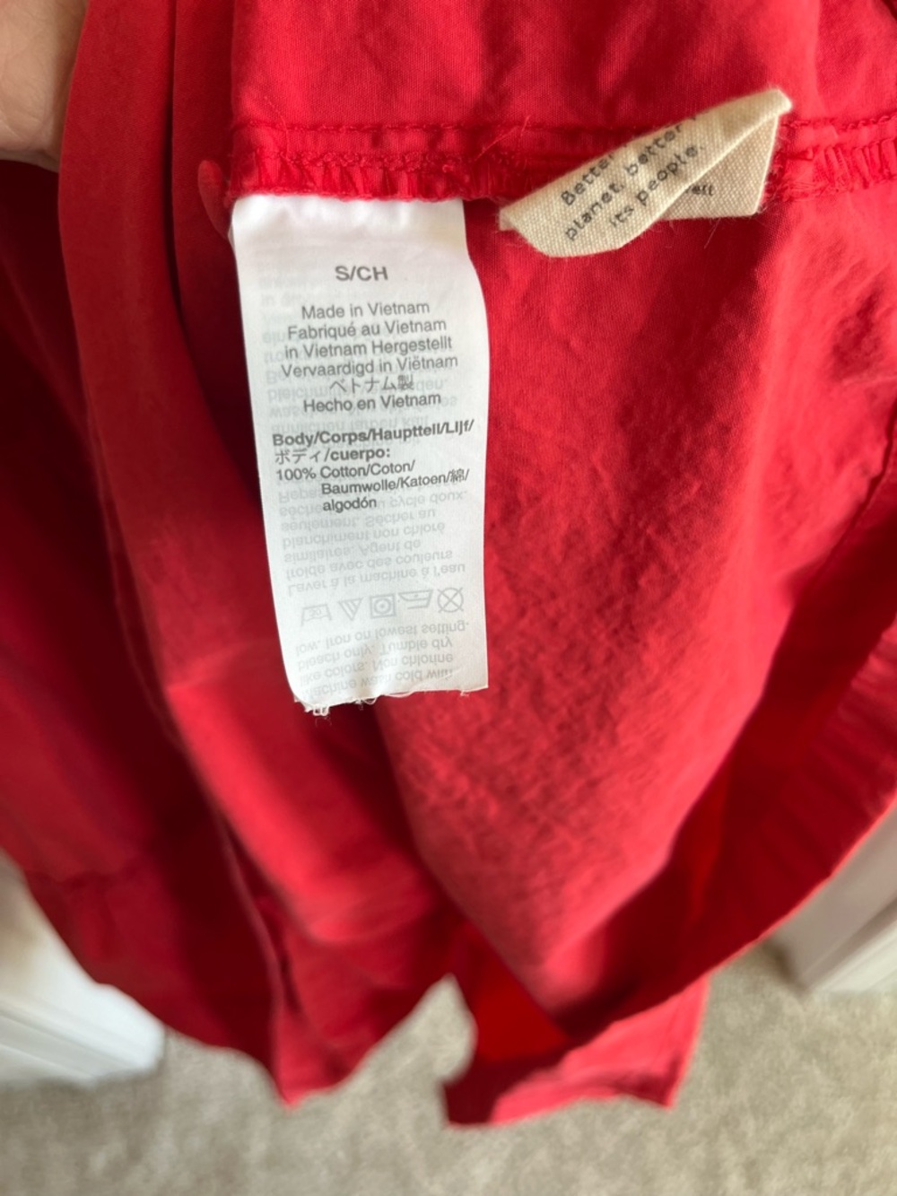Madewell Bright Red Cattail Tiered Sleeveless Dress - Picture 5 of 5